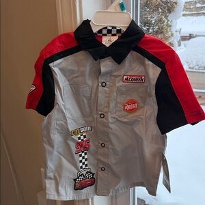Disney Cars Lightning McQueen Racing Shirt - Red and Gray 3T